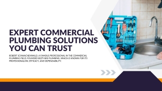 Using Robert Schwachenwald's Plumbing Expertise to Optimize Business Operations