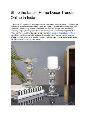Shop the Latest Home Decor Trends Online in India - Google Docs (1)
