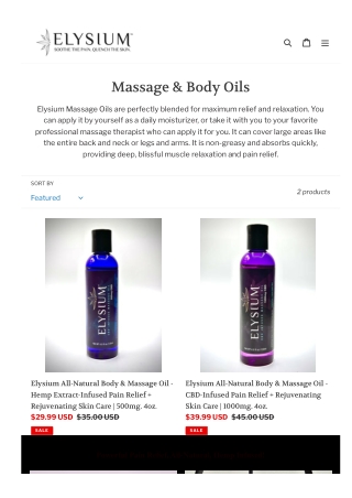 Body massage oil