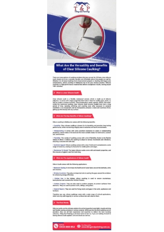 What Are the Versatility and Benefits of Clear Silicone Caulking?