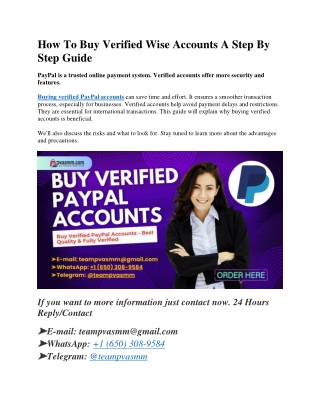 How To Buy Verified PayPal Accounts A Step By Step Guide
