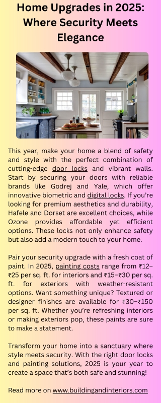 Transform Your Home in 2025 - Secure & Style It
