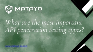 What are the most important API penetration testing types?