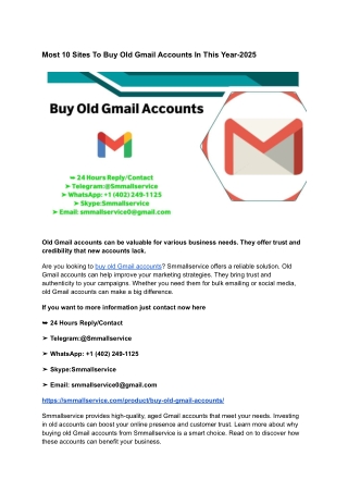 Most 10 Sites To Buy Old Gmail Accounts In This Year-2025 (1)