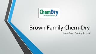 Best Carpet Cleaning San Diego | Brown Family Chem-Dry