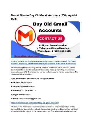 Best 4 Sites to Buy Old Gmail Accounts (PVA, Aged & Bulk) (3)