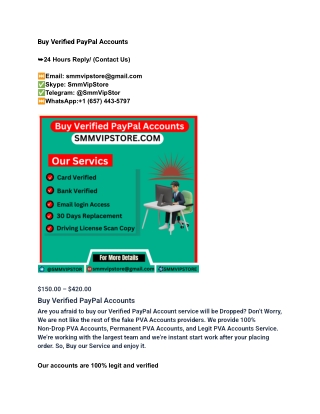 Top 20 Sites To Buy Verified Paypal Accounts Aged-2025-26