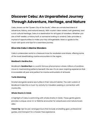 Discover Cebu_ An Unparalleled Journey Through Adventure, Heritage, and Nature (1)