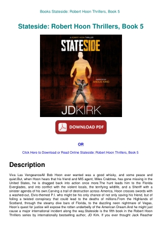 Books Stateside Robert Hoon Thrillers  Book 5