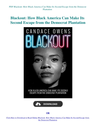 PDF Blackout How Black America Can Make Its Second Escape from the Democrat Plantation