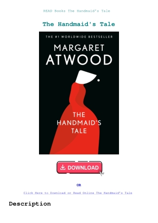READ Books The Handmaid's Tale