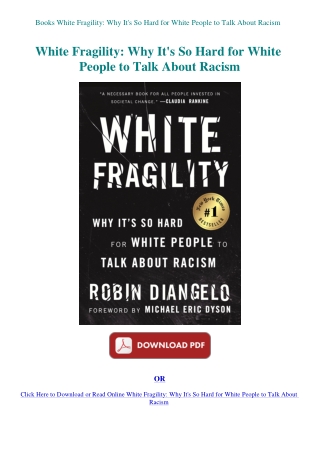 Books White Fragility Why It's So Hard for White People to Talk About Racism