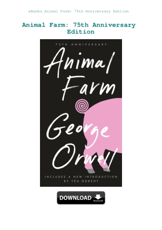 eBooks Animal Farm 75th Anniversary Edition