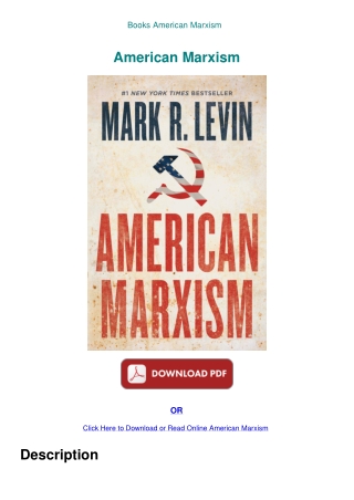 Books American Marxism