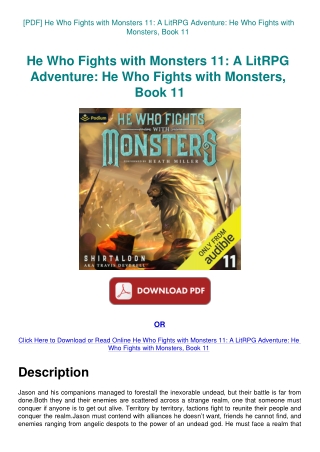 [PDF] He Who Fights with Monsters 11 A LitRPG Adventure He Who Fights with Monsters  Book 11