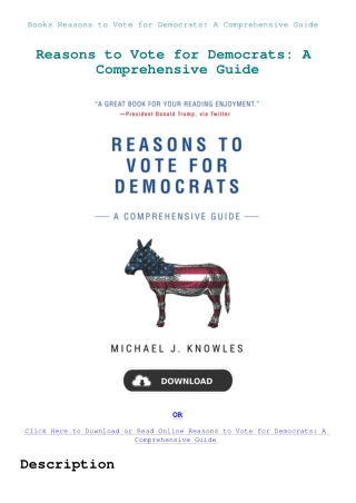 Books Reasons to Vote for Democrats A Comprehensive Guide