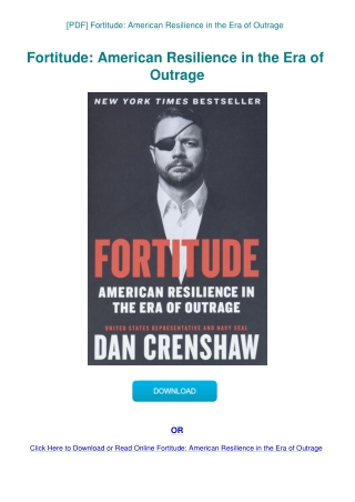 [PDF] Fortitude American Resilience in the Era of Outrage