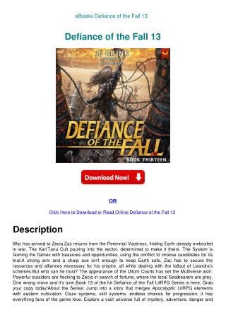 eBooks Defiance of the Fall 13