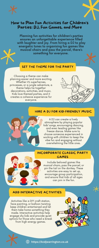 How to Plan Fun Activities for Children's Parties DJ, Fun Games, and More