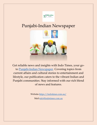 Punjabi-Indian Newspaper