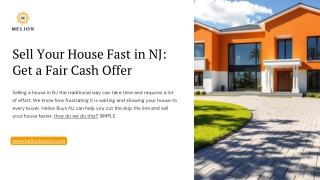 Sell Your House Fast in NJ: Get a Fair Cash Offer