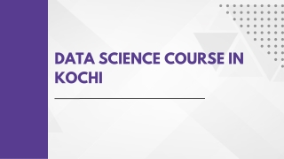 data science course kochi