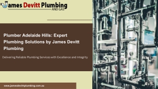 Plumber Adelaide Hills