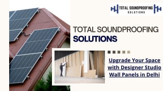 Upgrade Your Space with Designer Studio Wall Panels in Delhi