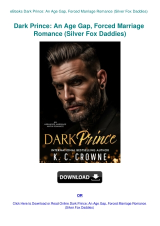 eBooks Dark Prince An Age Gap  Forced Marriage Romance (Silver Fox Daddies)