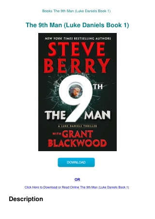 Books The 9th Man (Luke Daniels Book 1)