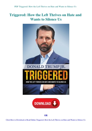 PDF Triggered How the Left Thrives on Hate and Wants to Silence Us