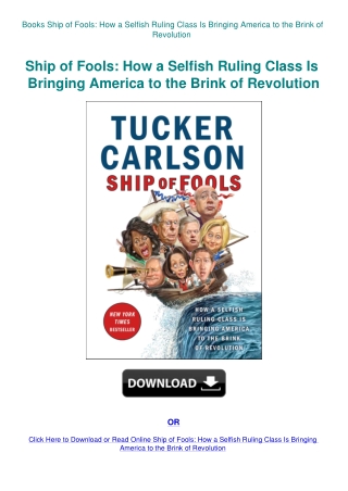 Books Ship of Fools How a Selfish Ruling Class Is Bringing America to the Brink of Revolution