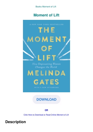 Books Moment of Lift