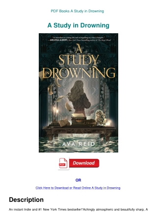 PDF Books A Study in Drowning
