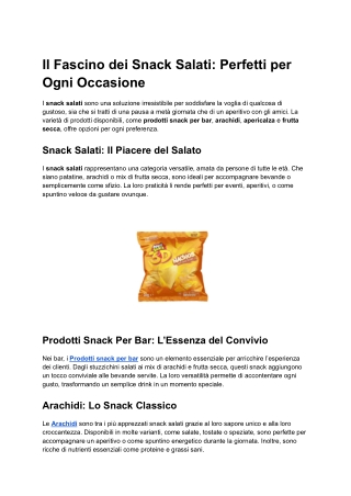 Il Fascino dei Snack Salati_ Perfetti per Ogni Occasione
