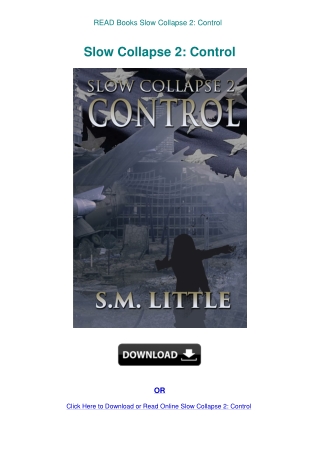 READ Books Slow Collapse 2 Control