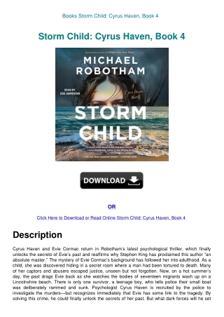 Books Storm Child Cyrus Haven  Book 4