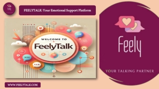 FeelyTalk: Your Trusted Space to Talk with Someone