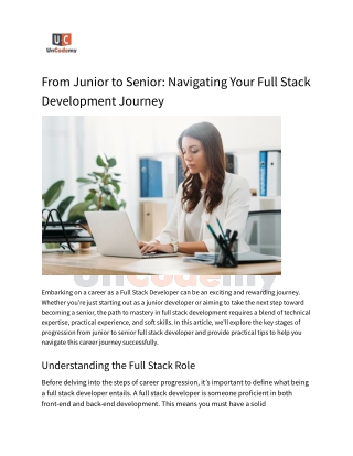 From Junior to Senior_ Navigating Your Full Stack Development Journey