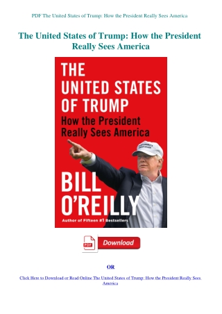 PDF The United States of Trump How the President Really Sees America