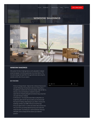 Window Shades in Edmonton Canada