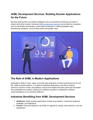 AI_ML Development Services_ Building Smarter Applications for the Future