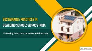 Sustainable Practices in Boarding Schools Across India