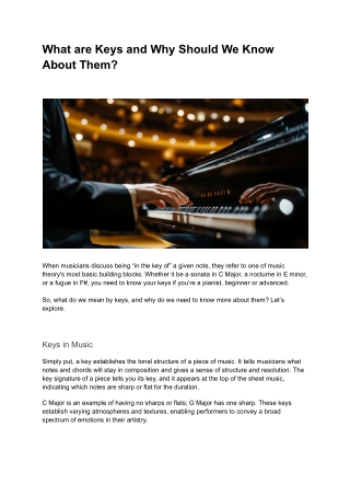 What are Keys and Why Should We Know About Them_