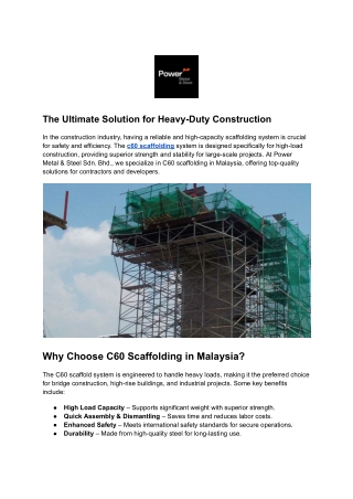 The Ultimate Solution for Heavy-Duty Construction