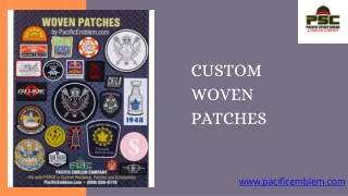 Pacific Emblem Custom Woven Patches for Crisp and Detailed Designs
