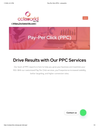 Boost ROI with OctaWorlds' Expert PPC Services