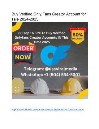Buy Verified Only Fans Creator Account for sale 2024-2025