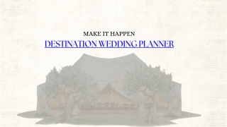 destination wedding planner