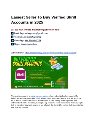 From The old Site in The New Year Buy Verified Skrill Accounts